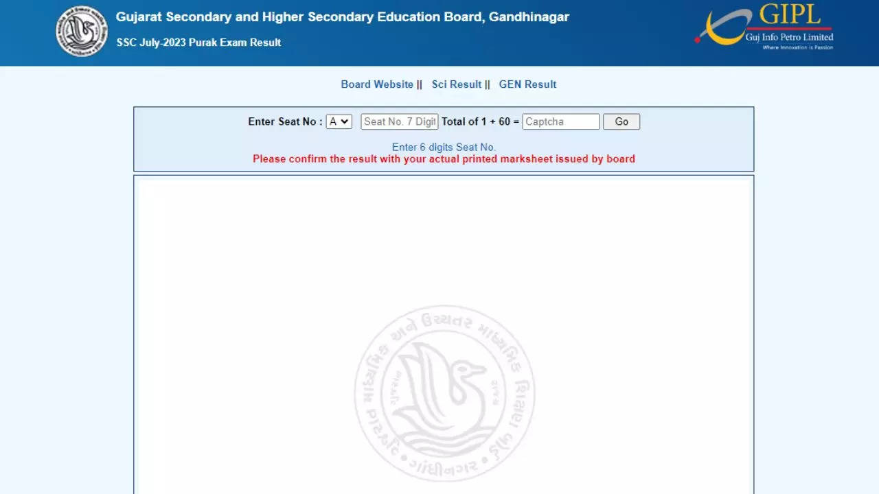 Gseb Ssc Th Supplementary Result At Gseb Org Know How To Check