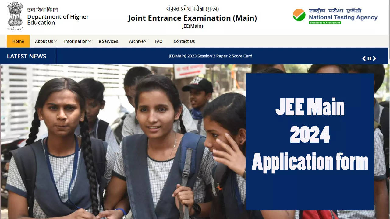 NTA JEE Main 2024 Application Form Registration Date On Official