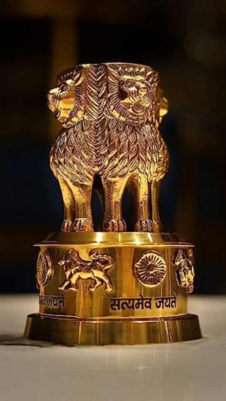 Lion Capital Of Ashoka Sarnath State Emblem Of India National Symbols Of  India Satyameva Jayate… | National symbols, Powerpoint background design,  Logo wallpaper hd