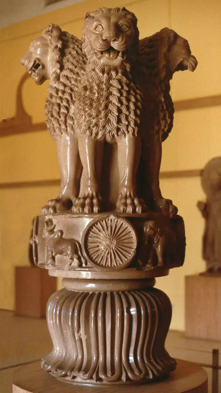 MMN 66456 : Lion emblem on Ashoka Stambh ; Maharashtra ; India Stock Photo  - Alamy