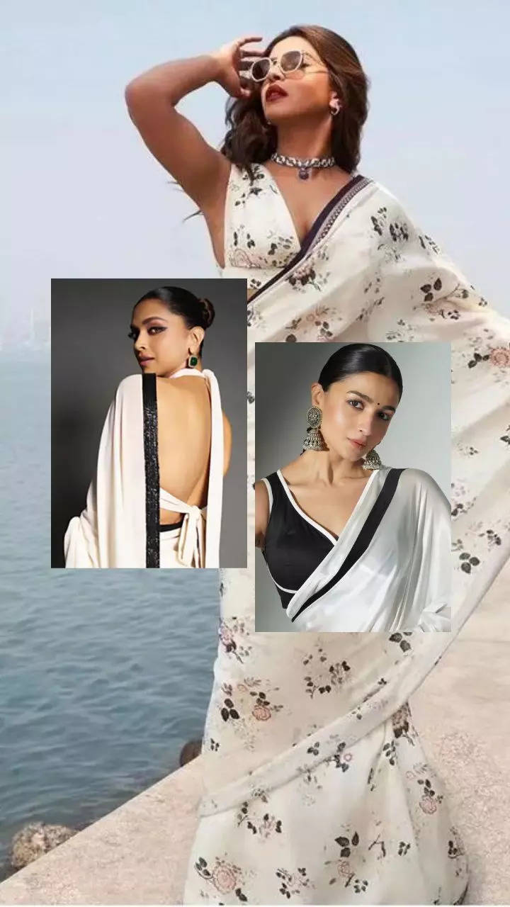 5 times Priyanka Chopra picked a stunning sari to make a statement | VOGUE  India