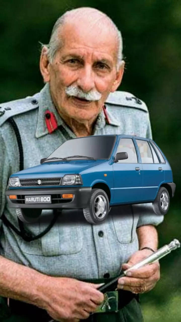 sam manekshaw in maruti 800