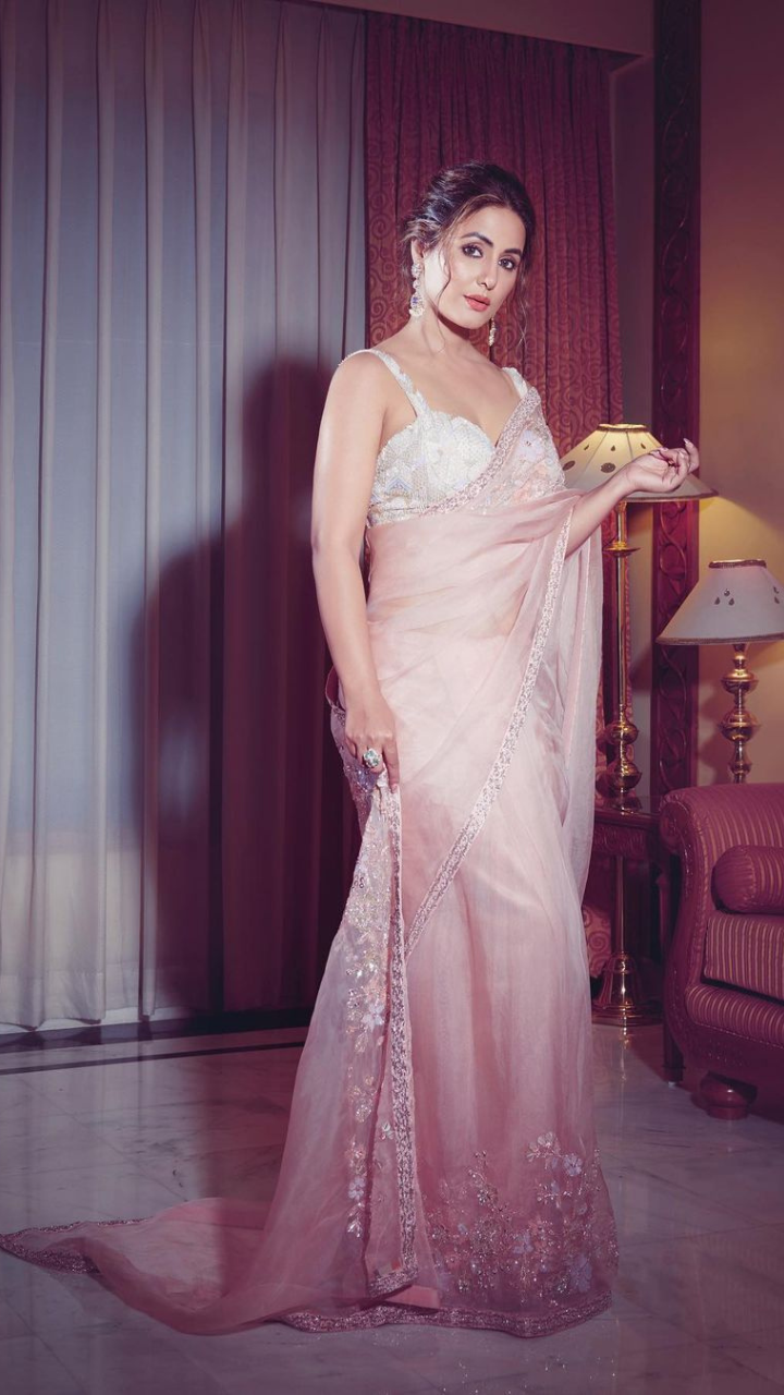 Khan Saree With Nath Design Blouse Grey : The Morani Fashion-vietvuevent.vn