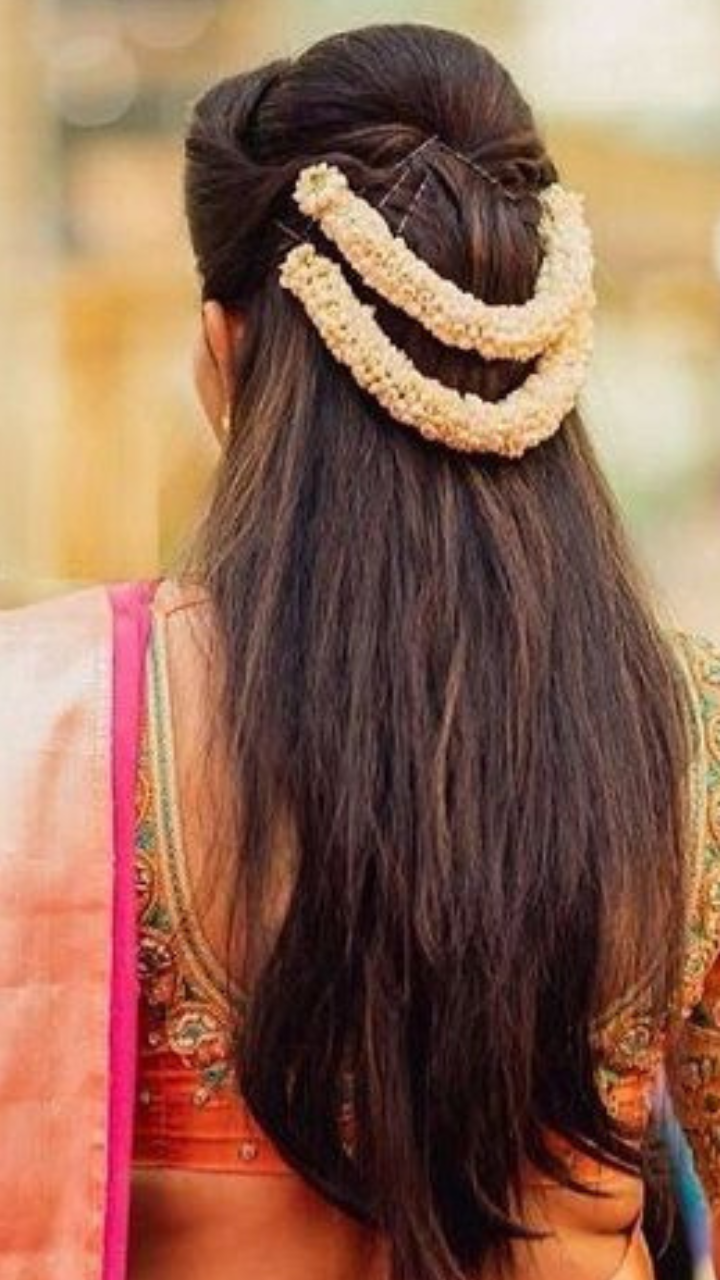 south indian gajra hairstyle