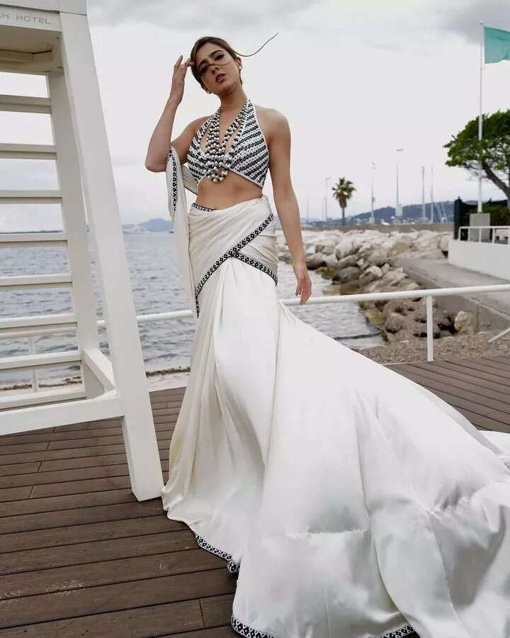 Sara Ali Khan Saree in Cannes 2023