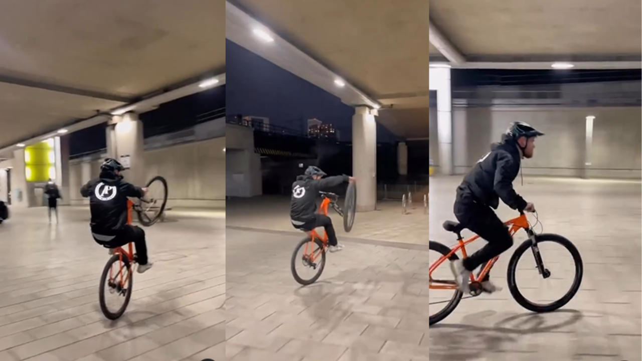 Bicycle Stunt dance video