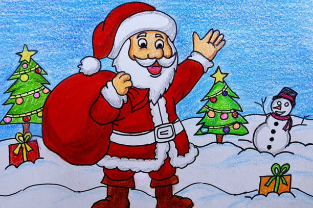 Santa Claus 🎅 drawing #santa #santaclaus #draw #drawing #drawings  #draweveryday #art #easy #cute #christmas #red #video #tutorial #reels … |  Instagram