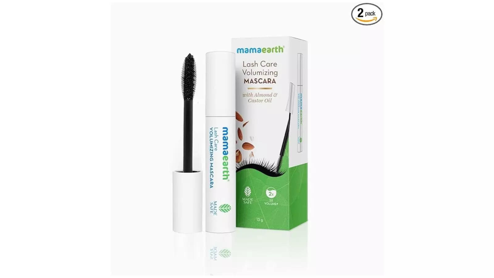 Mamaearth Lash Care Volumizing Mascara with Castor Oil  Almond Oil 