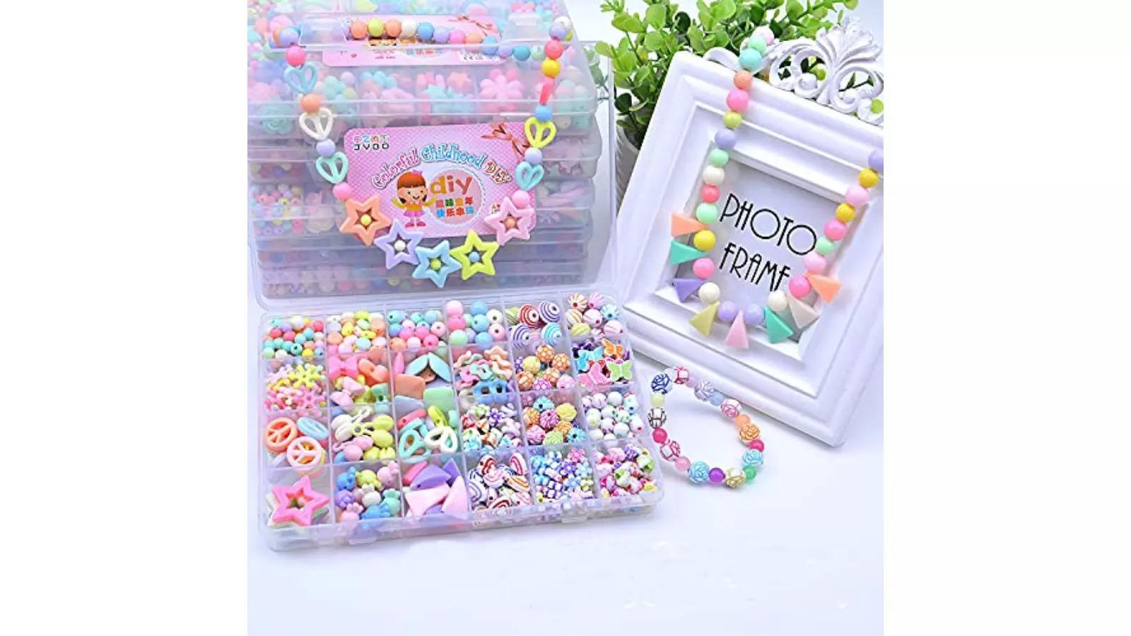 SYGA Plastic Beads for Kids