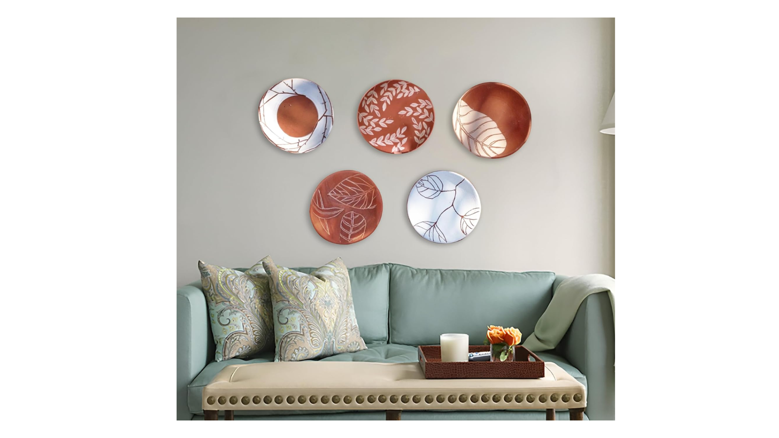 CORSICA DESIGNS Elegant Wall Plates Wall Art