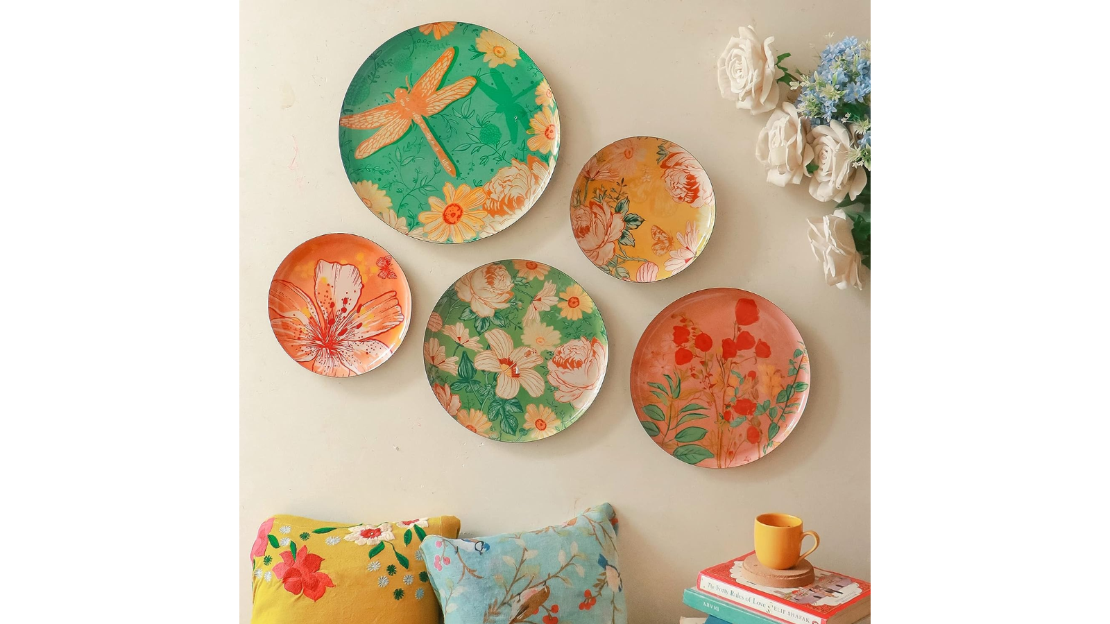 RITUALISTIC Oriental Blooms Wall Plates