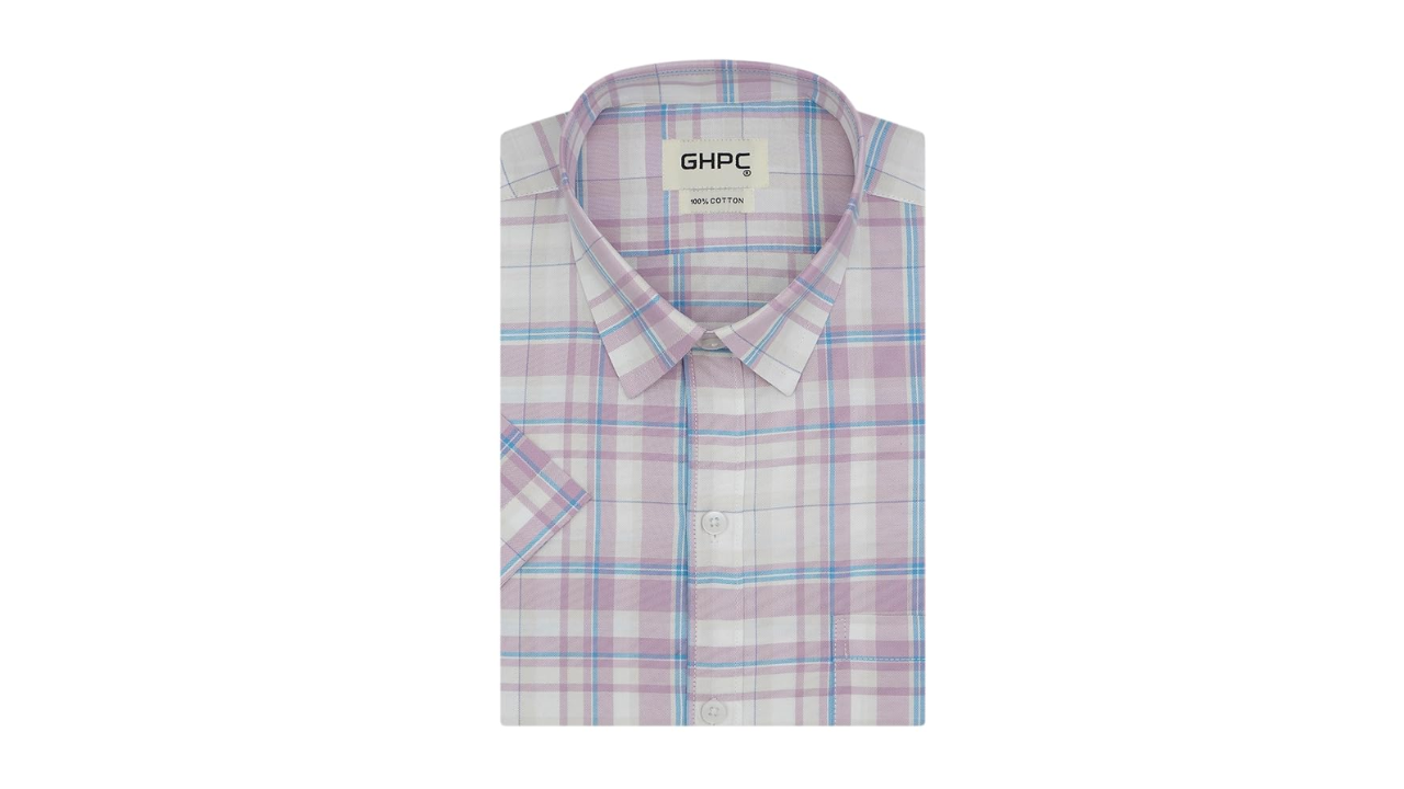 GHPC 100 Cotton Checkered Formal Shirt  