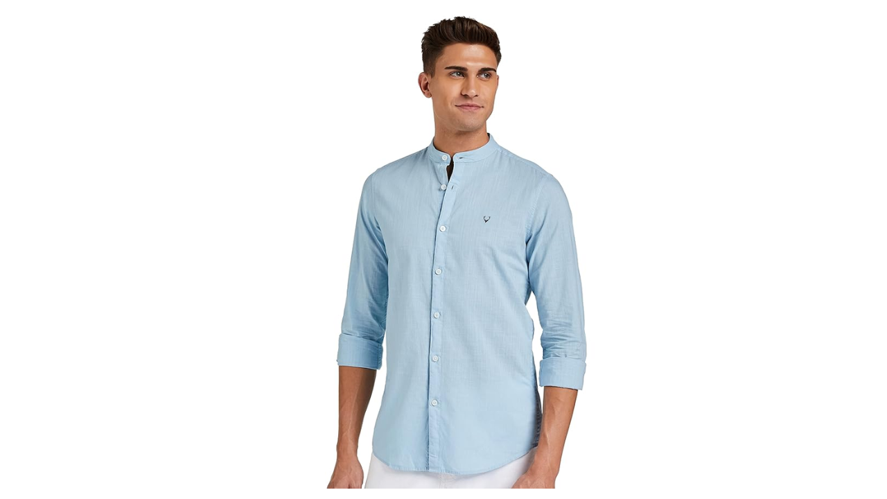 Allen Solly Mens Slim Fit Shirt  