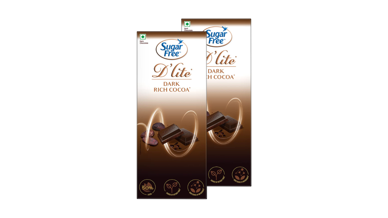 Sugar Free Dlite Zesty Orange Flavour Dark Chocolate 