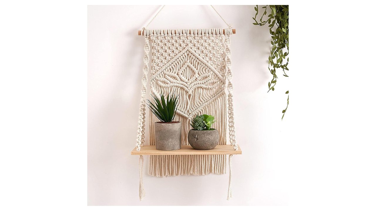 Decazone Macrame Indoor Wall Hanging 