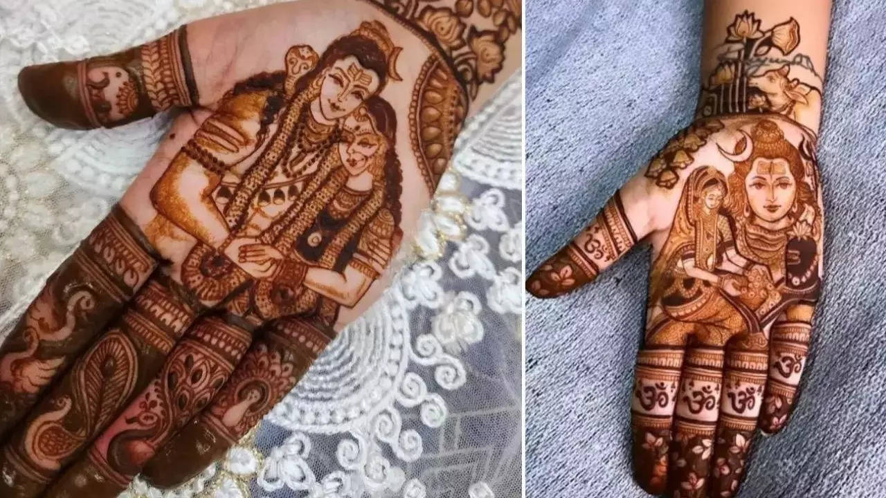 Shiv Parvati Mehndi Designs