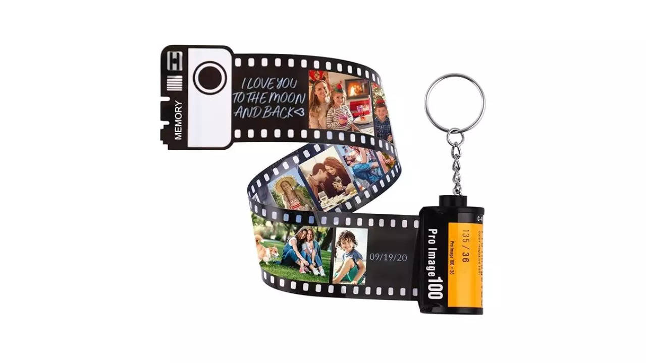 Personalized Camera Film Roll Keychain Captures your Best Moments Together