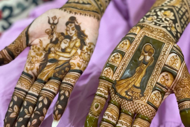 Teej Date Mehndi design