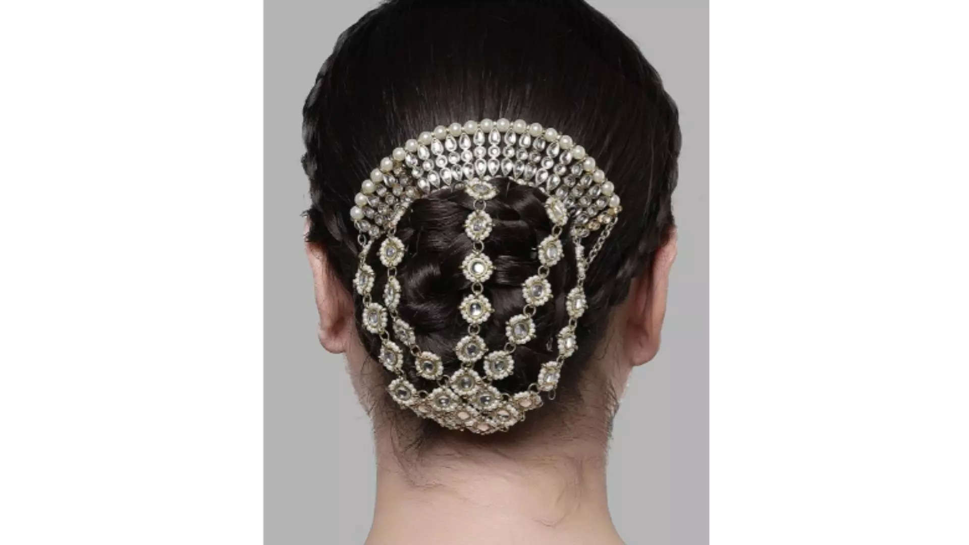 KARATCART Embellished Hair Accessory Get that Royal Look 