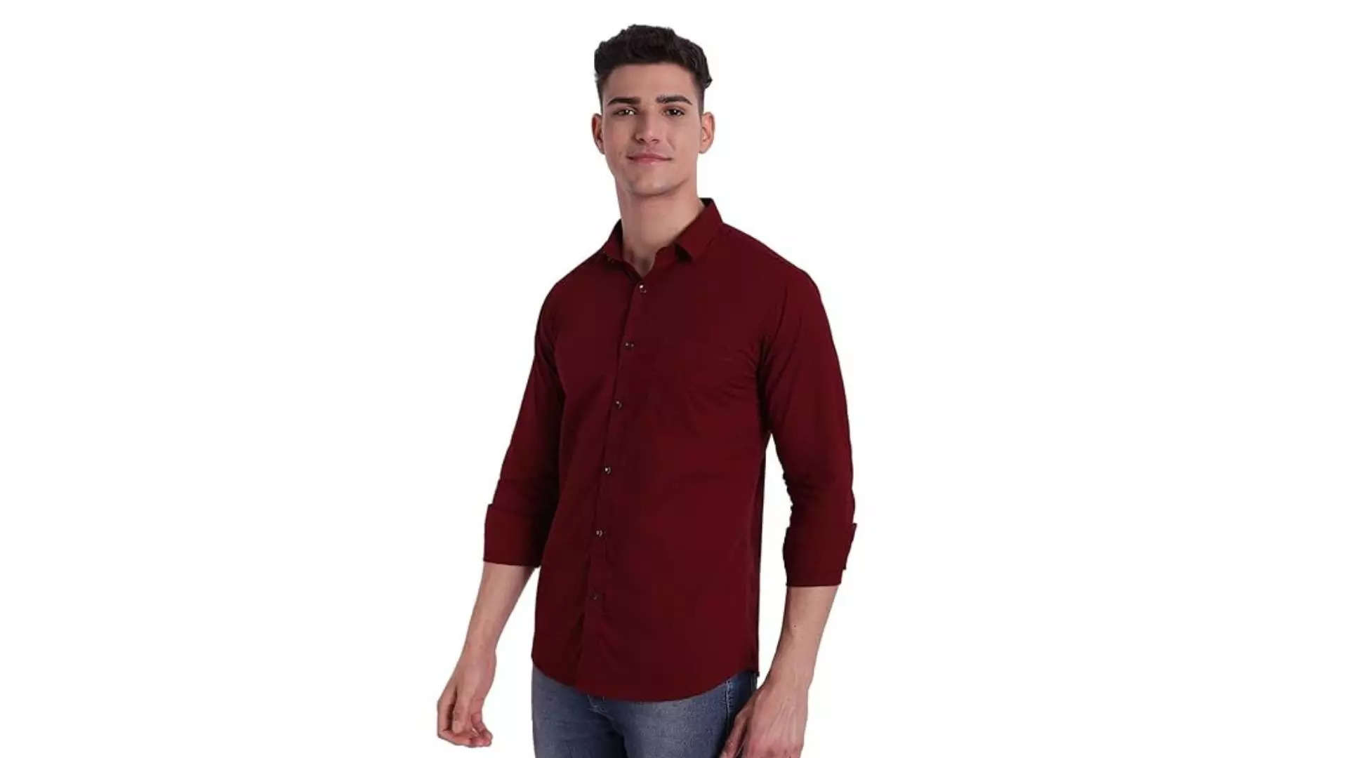 Majestic Man Solid Slim Fit Casual shirt for men Adds Depth 