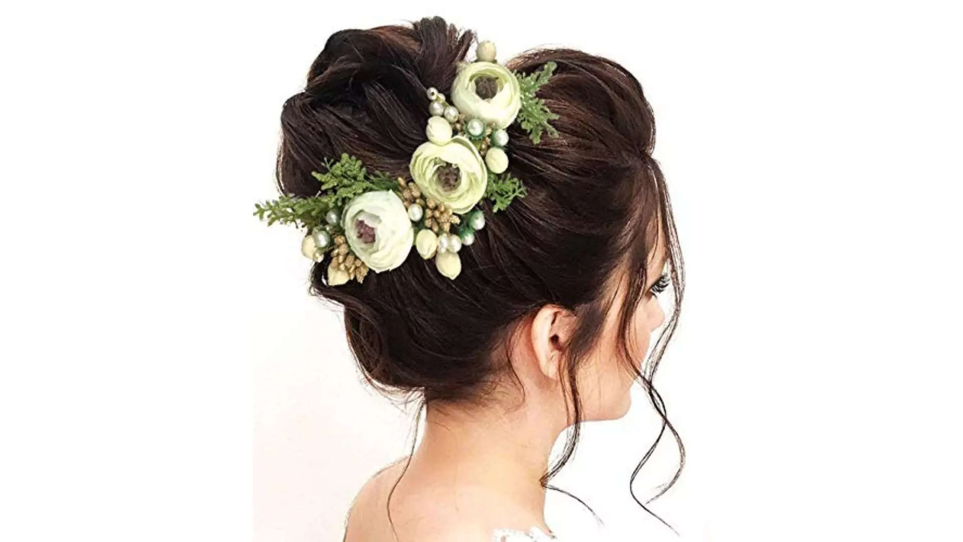 Hair Flare 2170 Artificial Rose Flowers Hair Vein Bloom with Elegance 