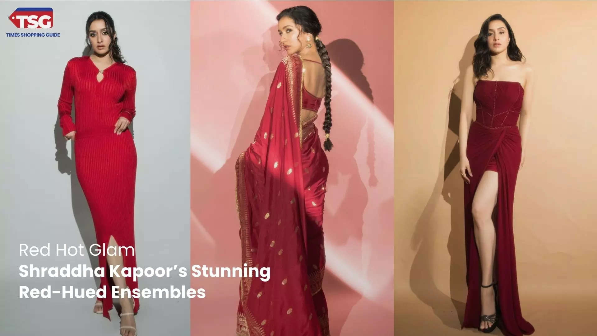 Shraddha Kapoors Dazzling Red Fashion 