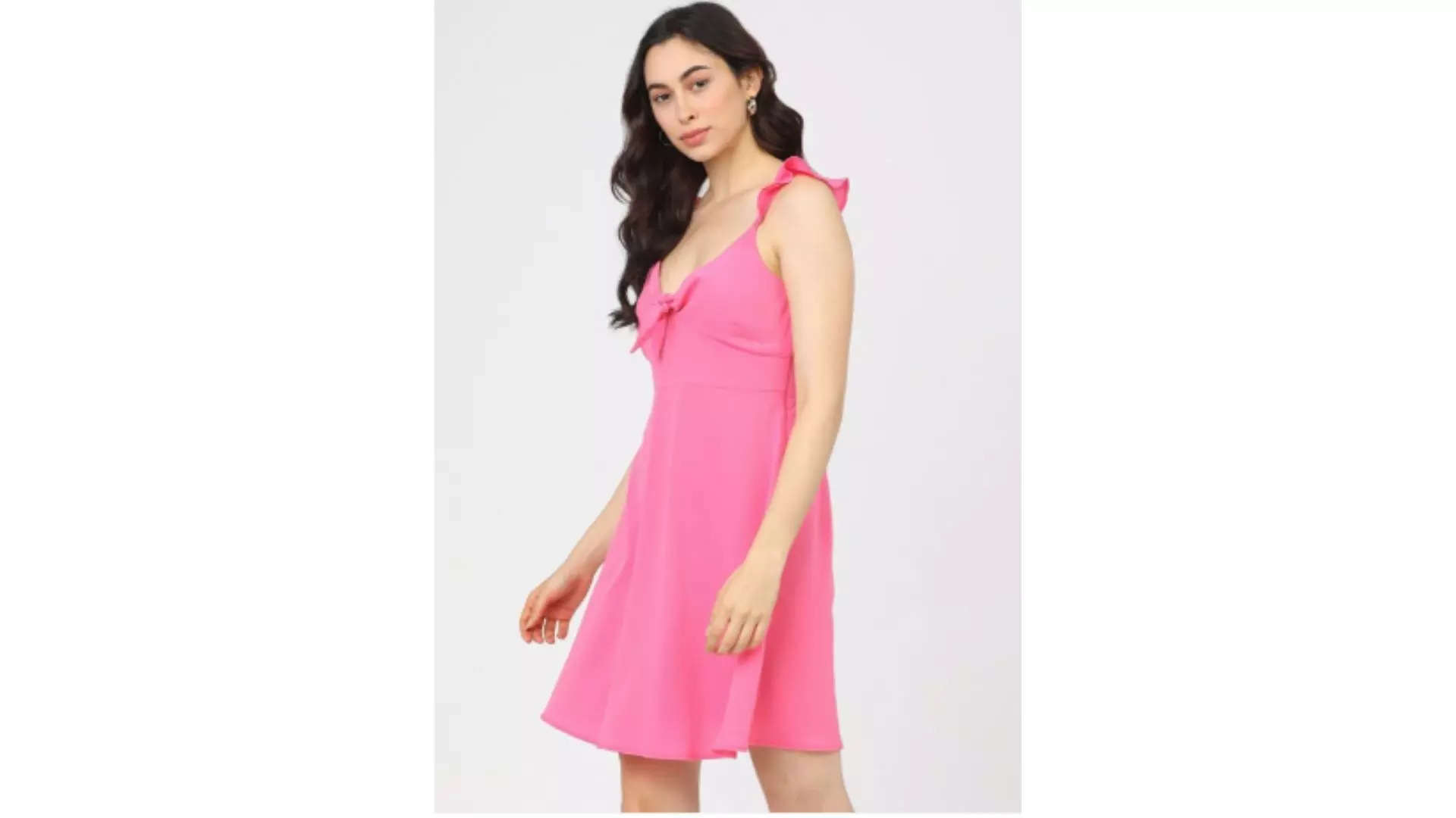 Tokyo Talkies Pink Dress Embrace Playful Elegance 