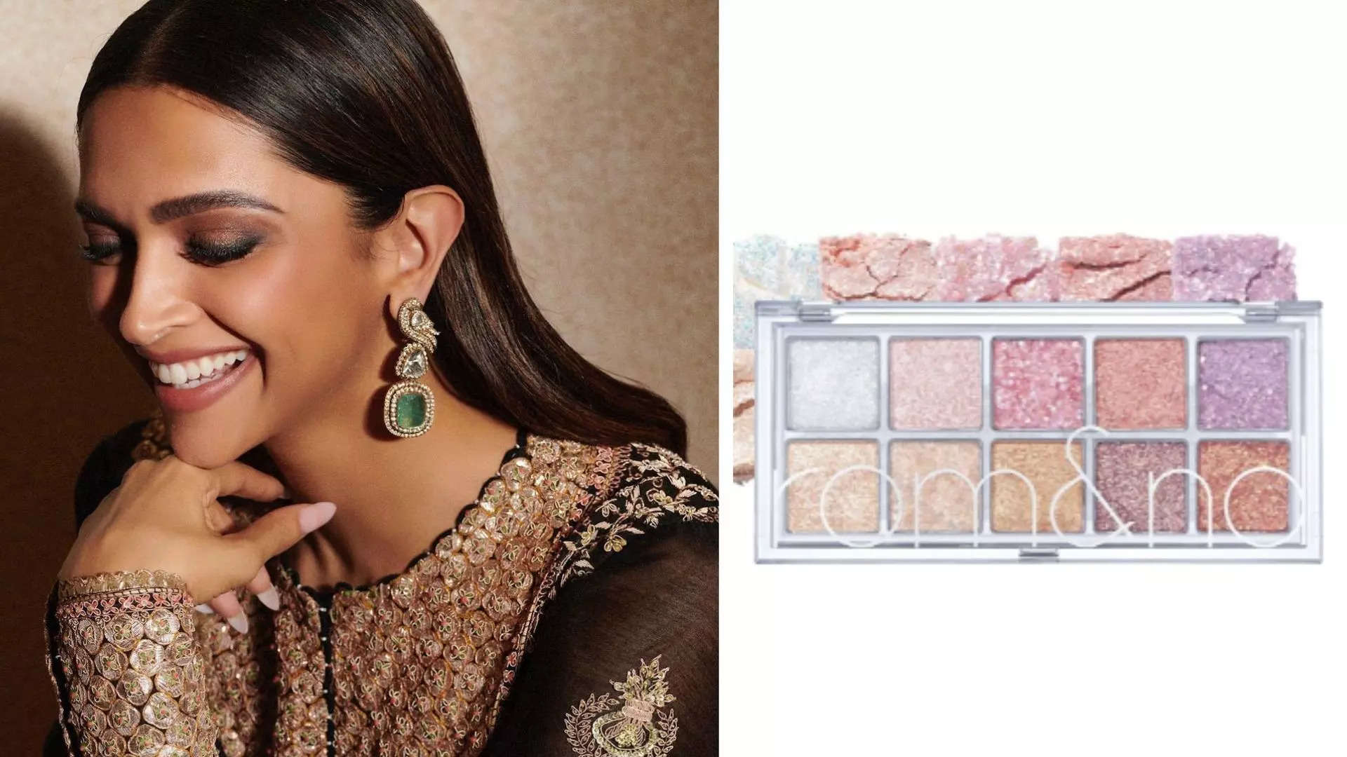 Romnds Better Than Palette Eyeshadow in Light  Glitter Garden Shine Like Deepika Padukone 