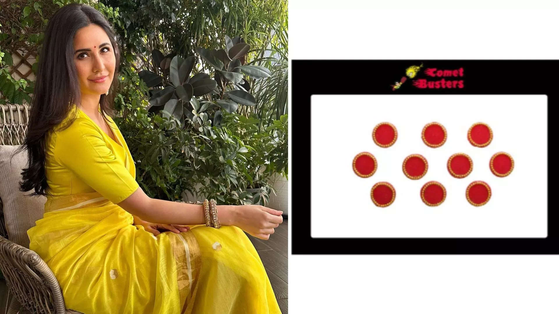 Comet Busters Red 10 Beautiful Traditional Designer Bindis Katrina Kaifs Traditional Look 