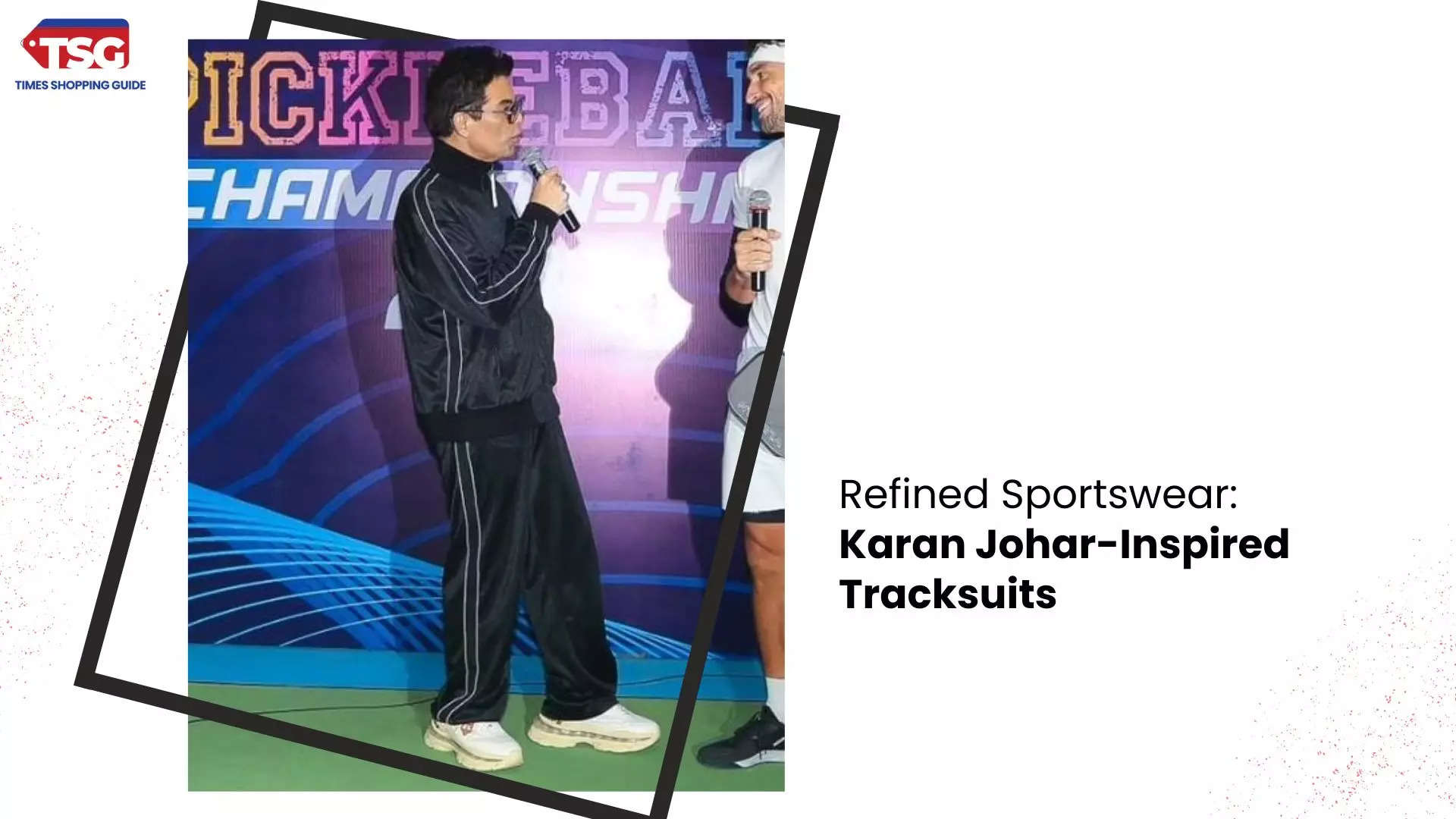 Style on the Court Karan Johars Tracksuit Triumph at the Pickleball Tournament 