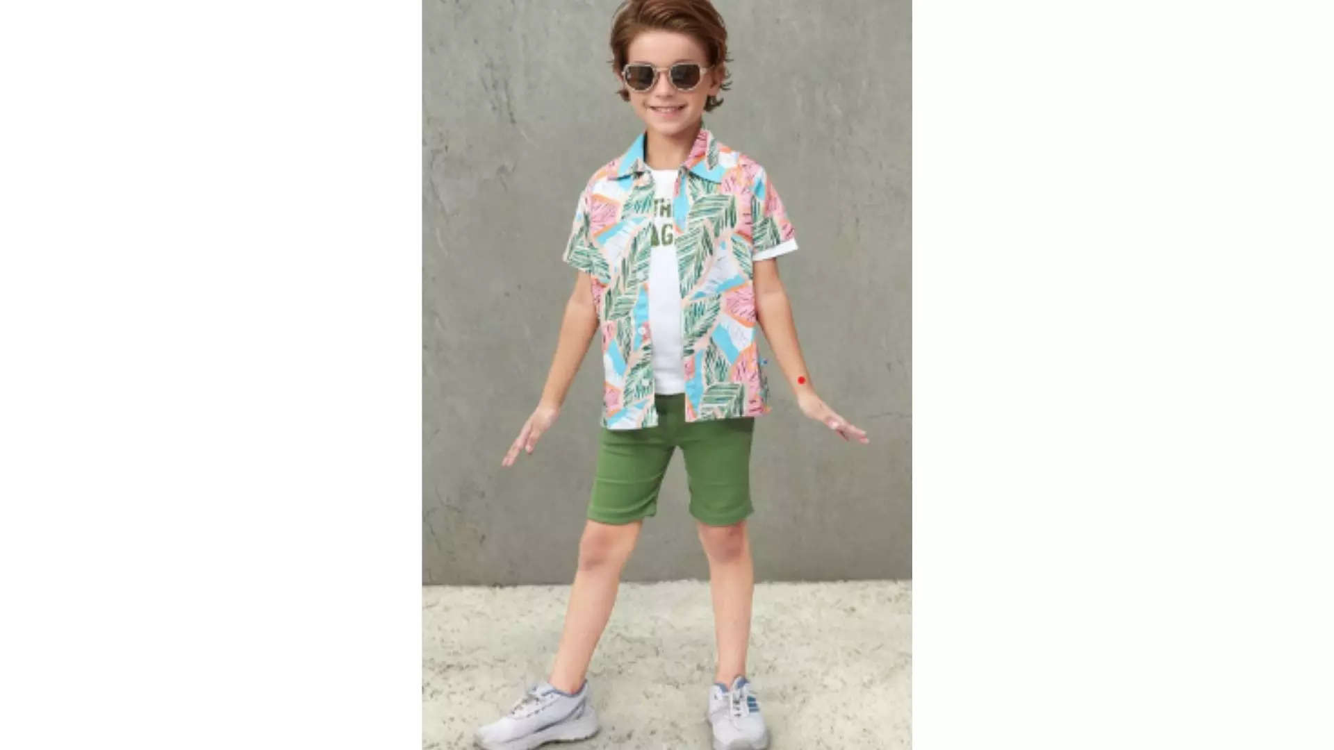 Toonyport Boys Printed Pure Cotton T-shirt with Shirt  Shorts Classic Comfort 