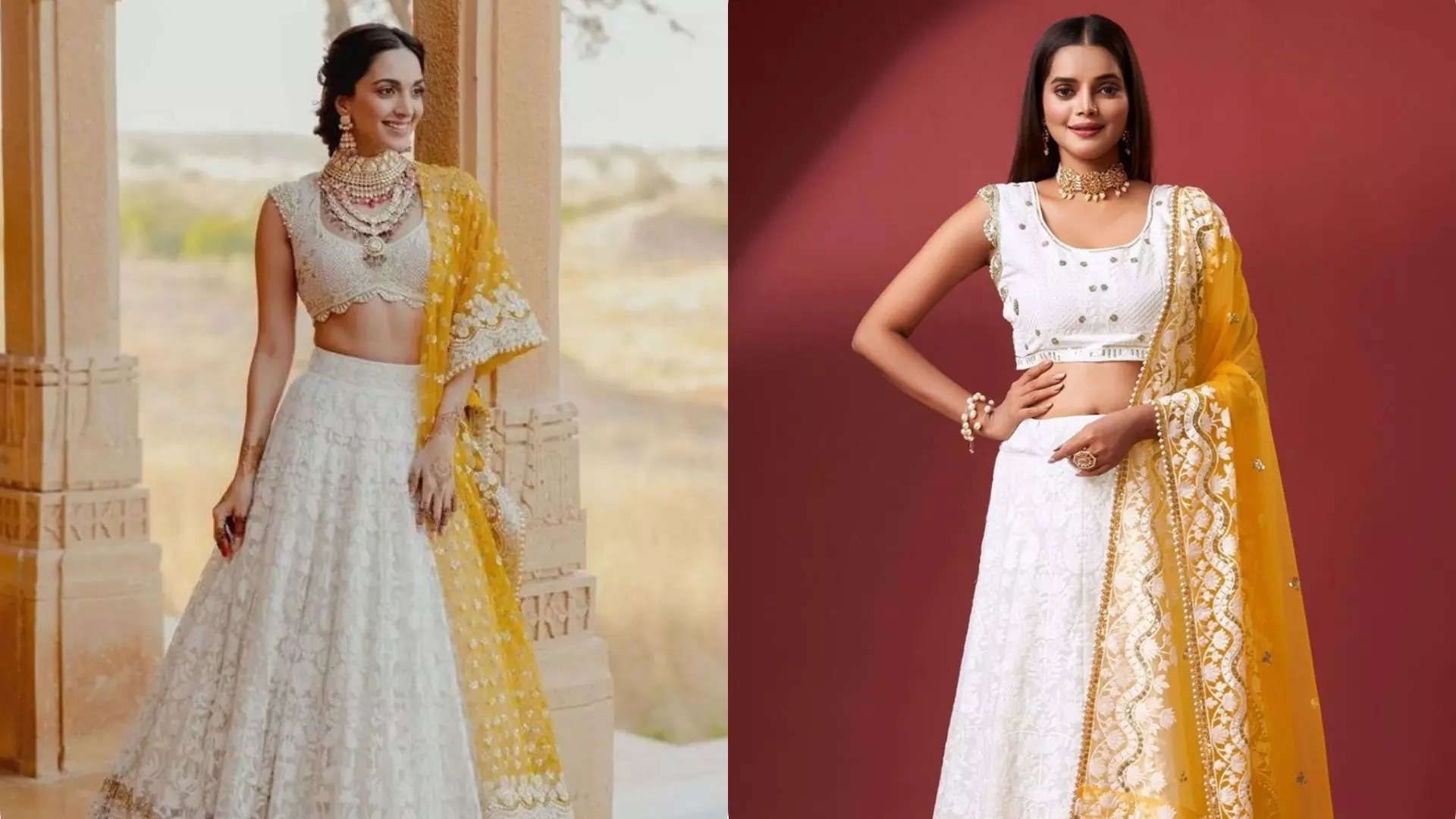 Trendmalls Embroidered Lehenga Perfect for Channeling Kiaras Haldi Look 