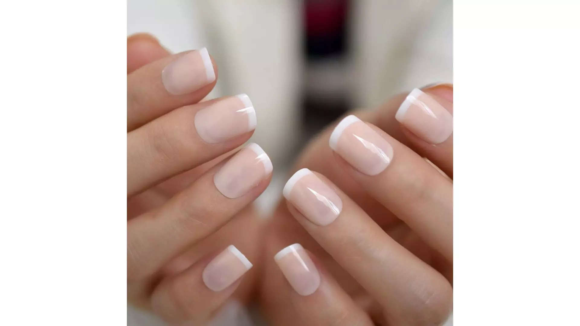 Gush Beauty Nailed It  Reusable Luxury Press On Nails Classic French Tip