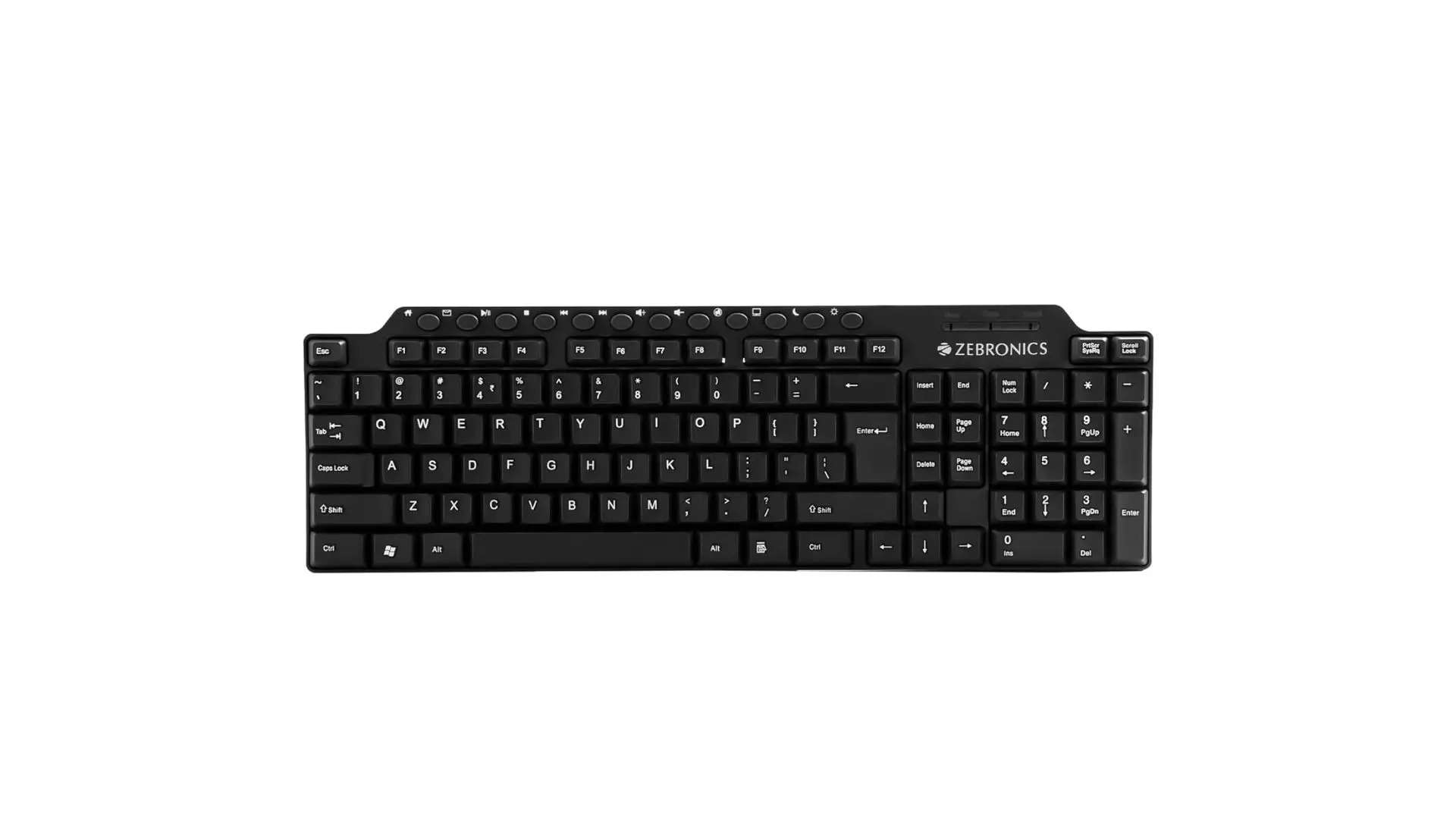 Zebronics ZEB-KM2100 Multimedia USB Keyboard Type with Ease 