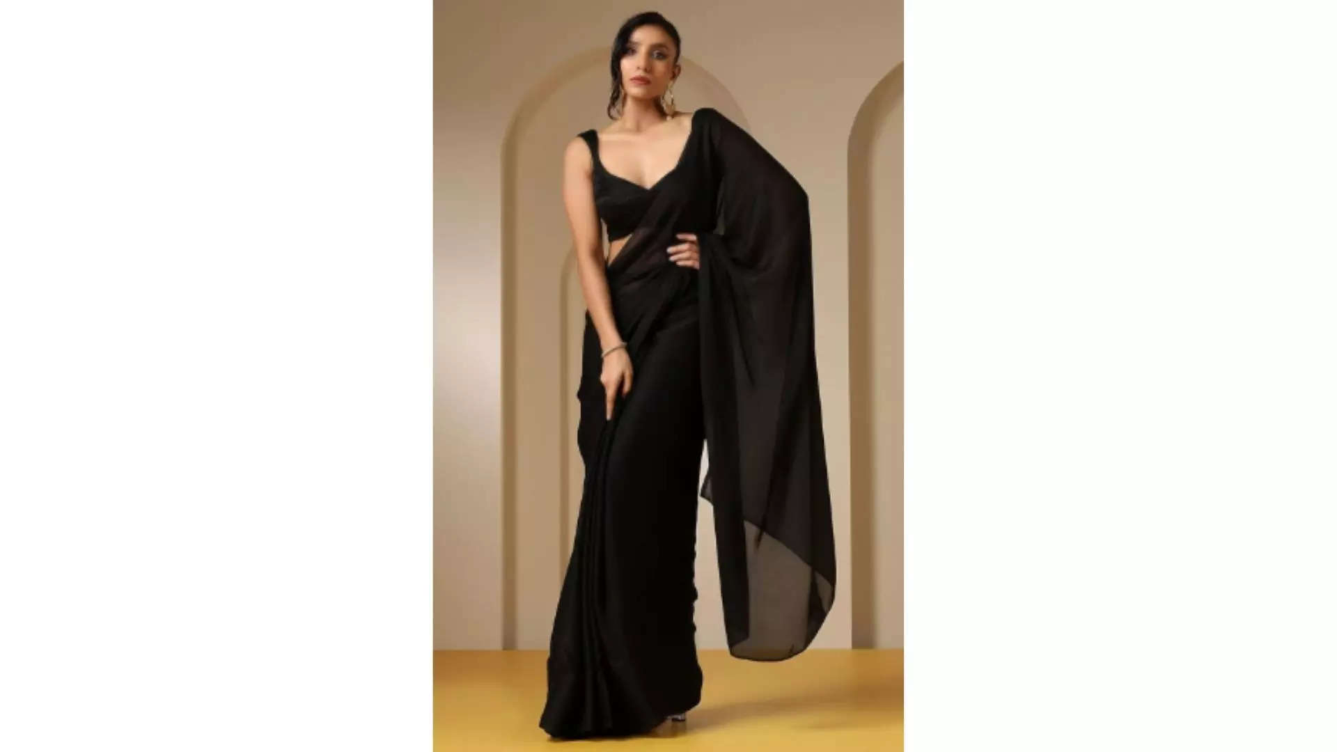 Channel Tripti Dimris Elegance Drape Yourself in Timeless Black Saree Style 