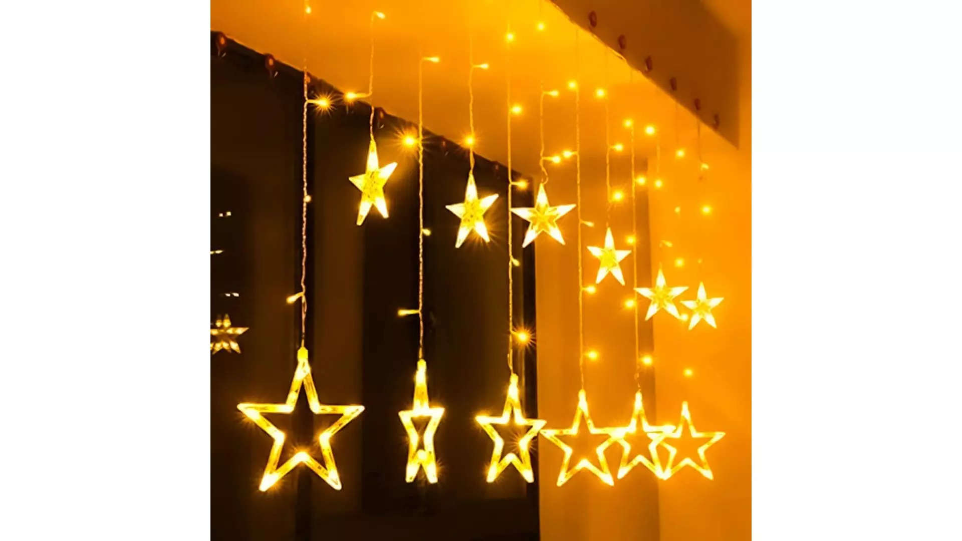 Rylan 12 Star 138 LED Curtain String Lights 