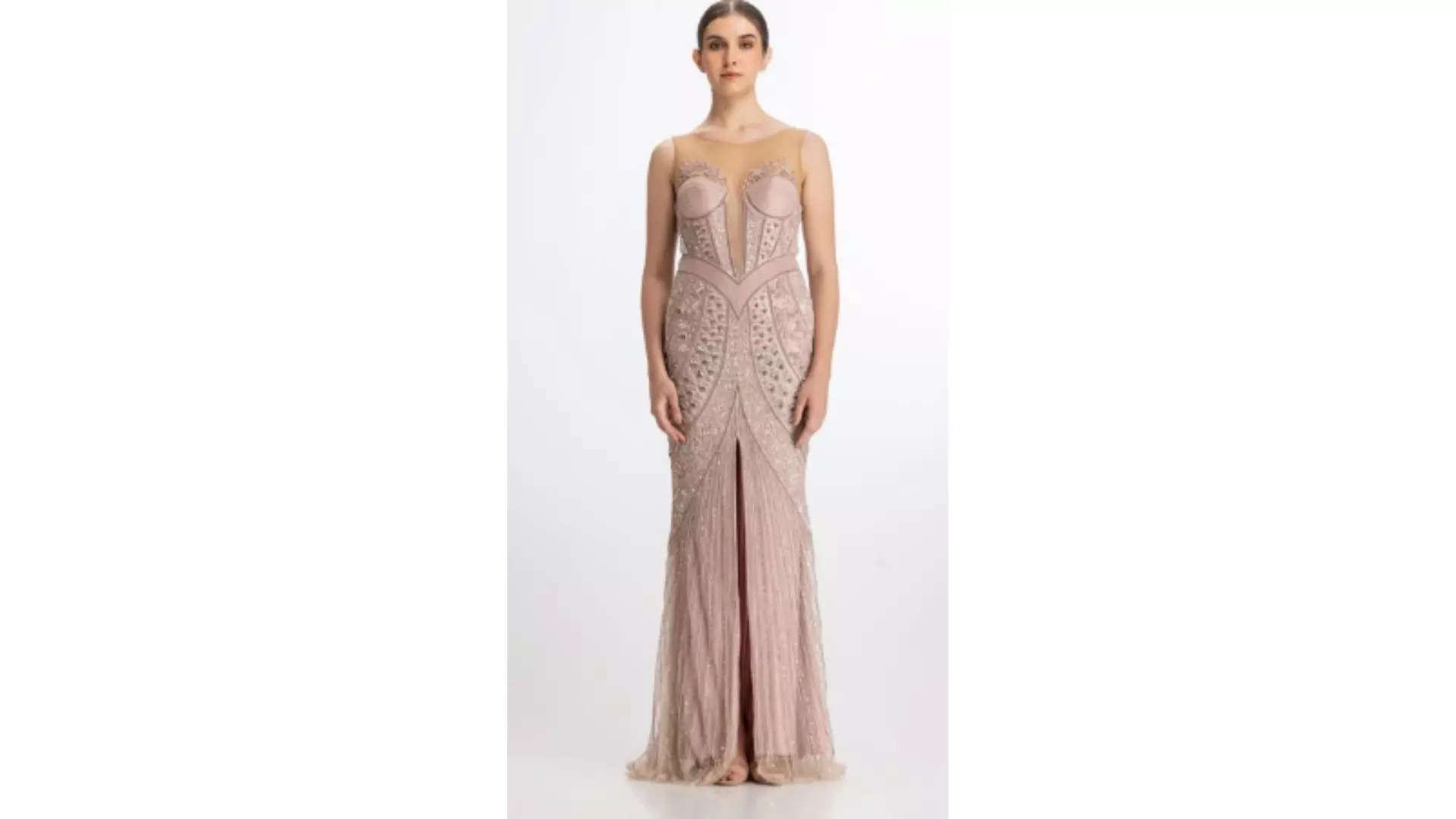 Radiate Elegance Drape Yourself in Pink Sparkle and Steal the Show 