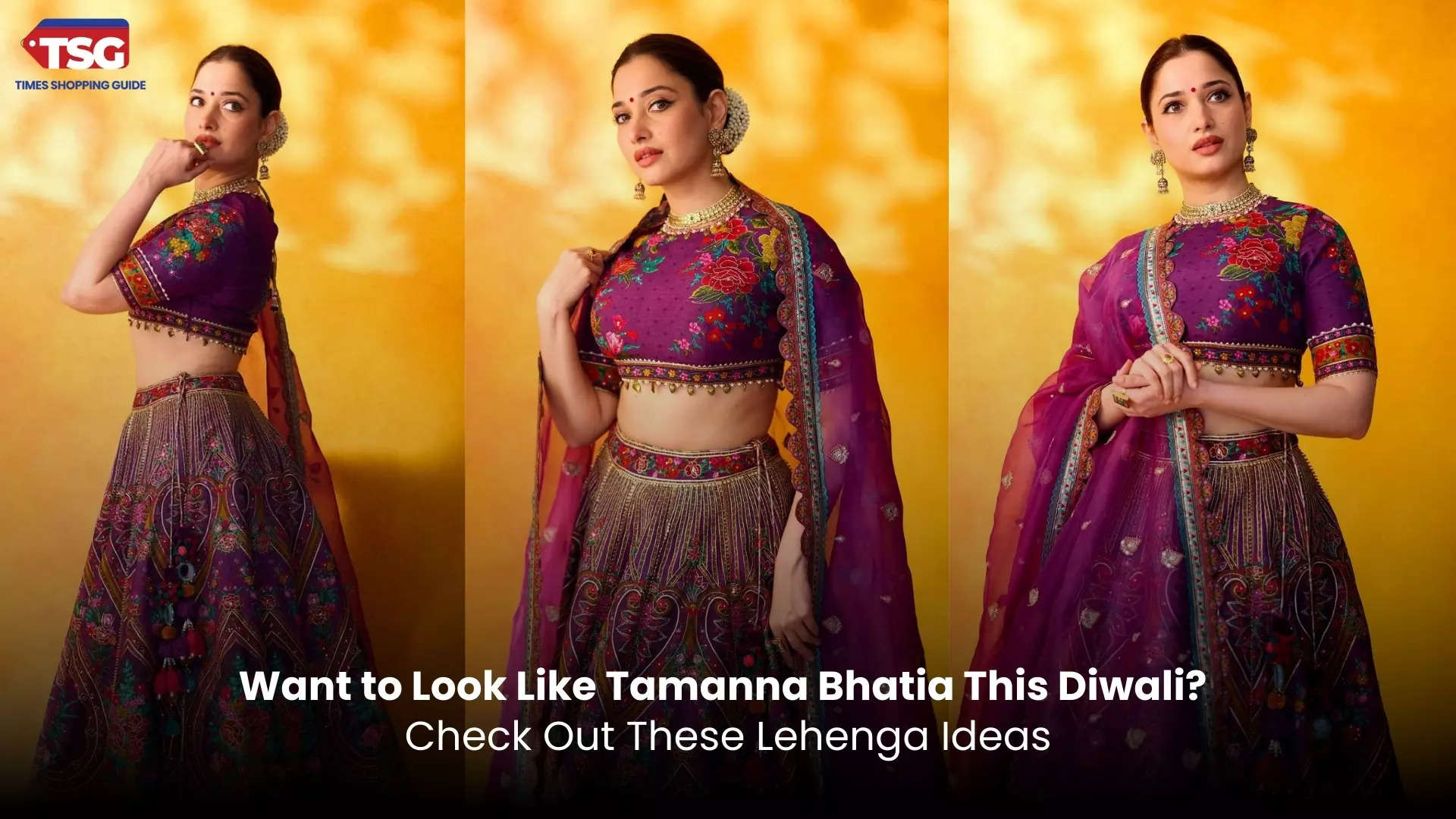 Tamanna Bhatias Diwali Looks Lehenga Inspiration 