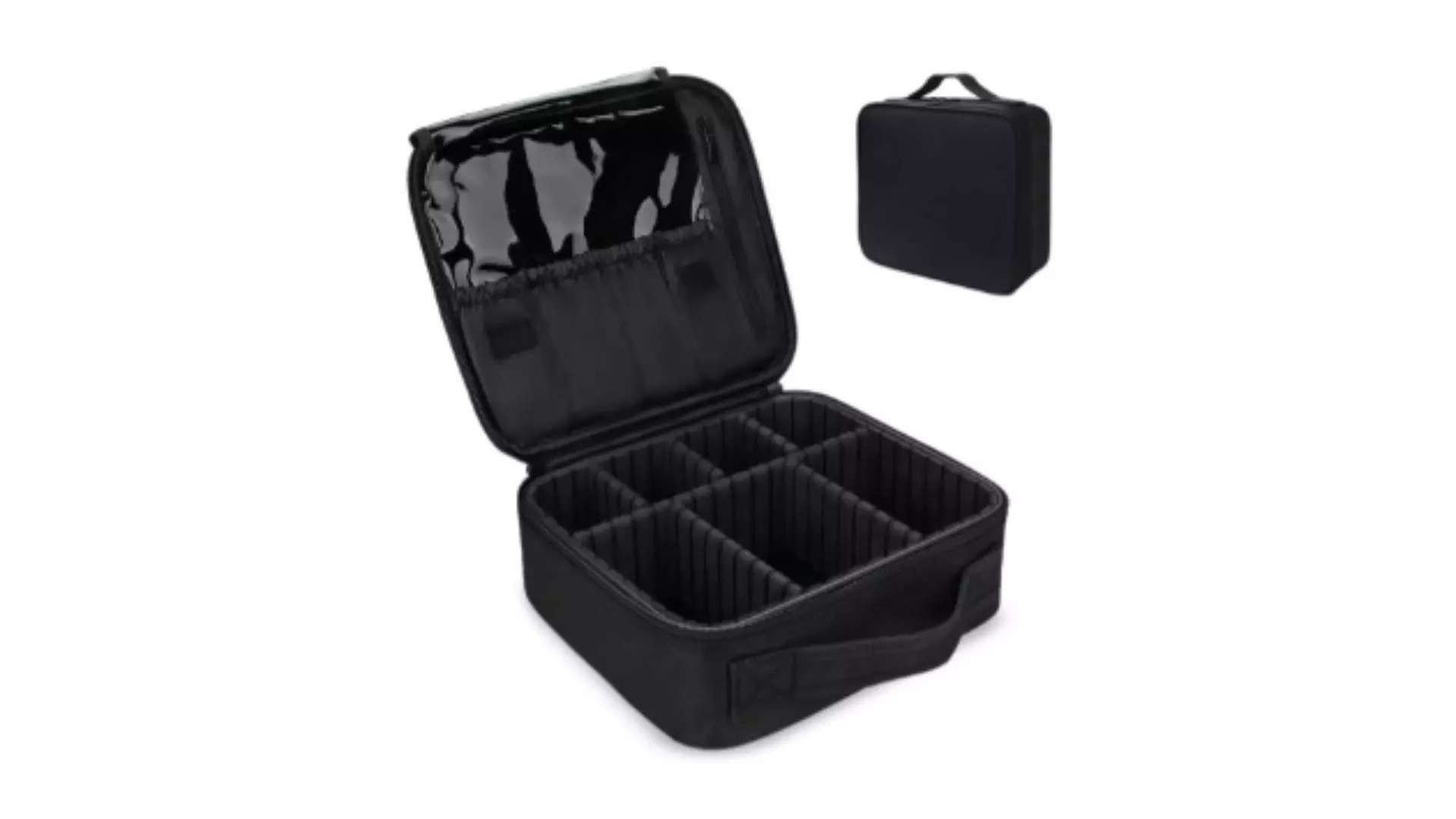 HOUSE OF QUIRK Women Black Solid Makeup Organizer Reflects Your Passion for Makeup 