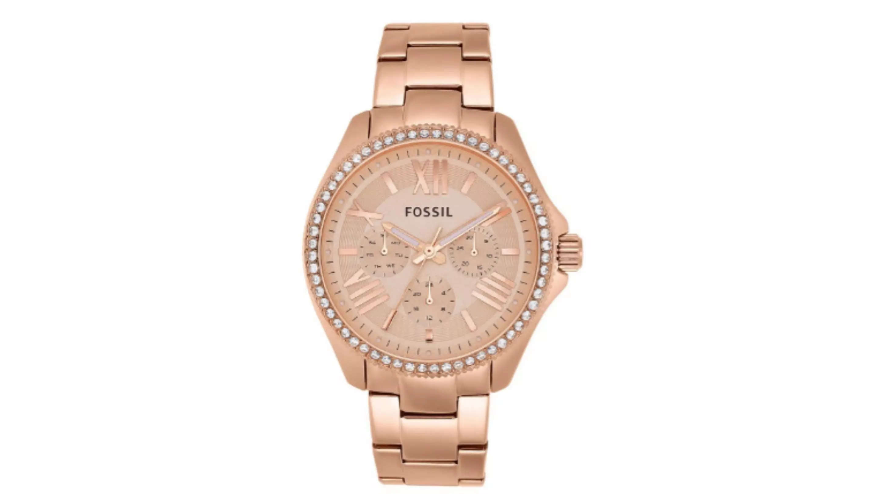 Fossil Cecile Womens Rose Gold Analogue Watch 