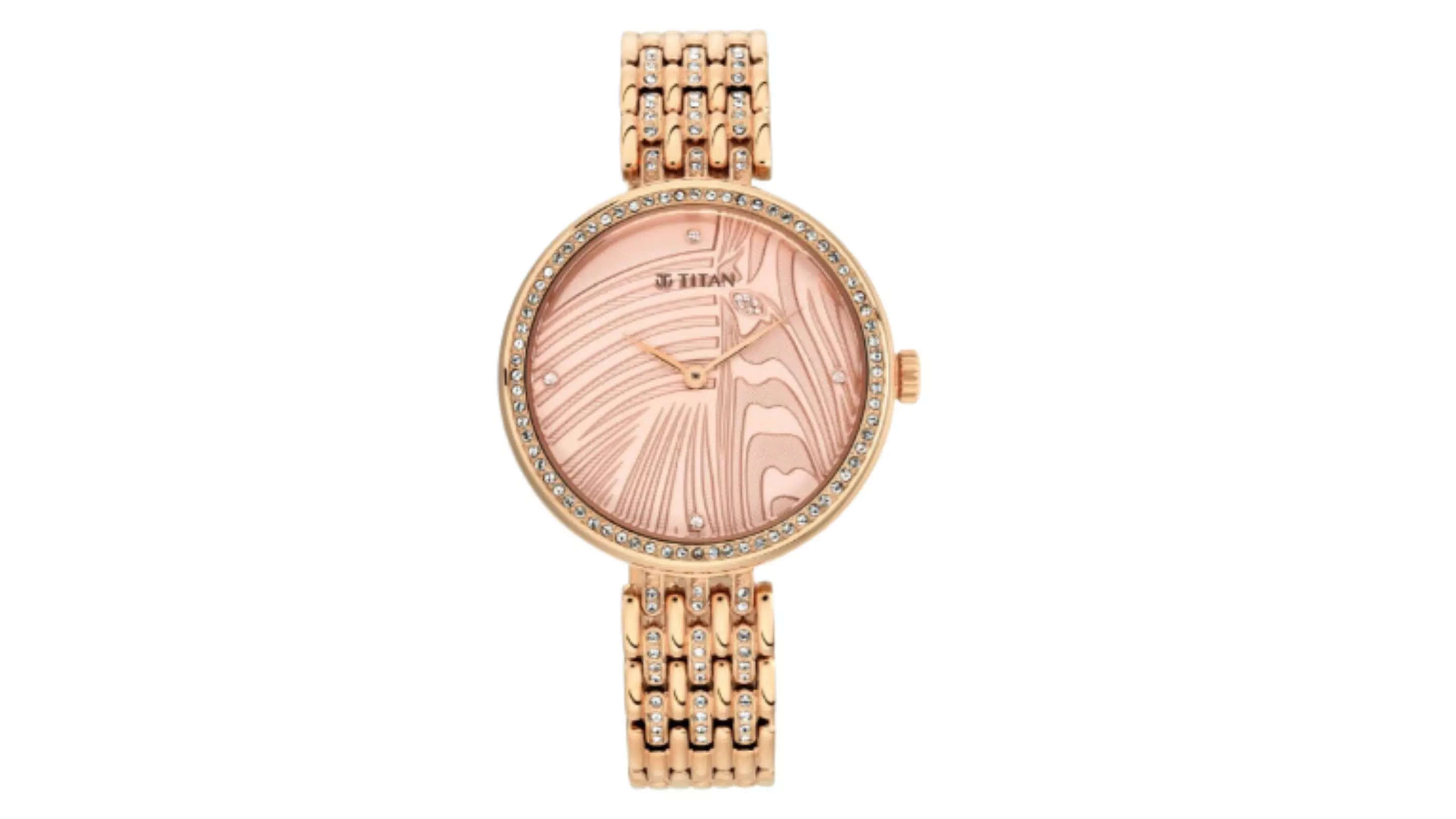 Titan Women Rose Gold Analogue Watch 