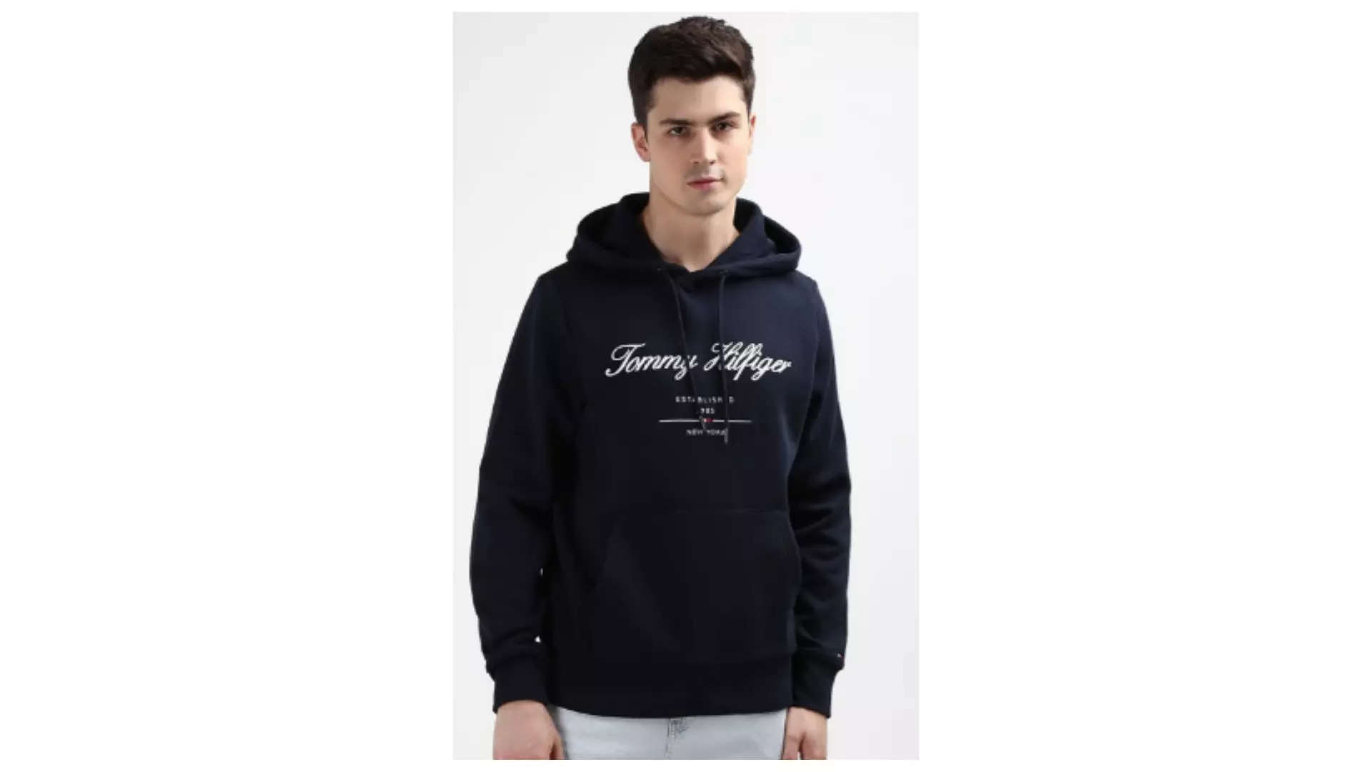 Tommy Hilfiger Typography Hooded Pullover Sweatshirt