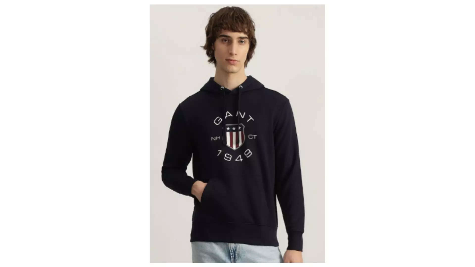 GANT Men Printed Hooded Sweatshirt