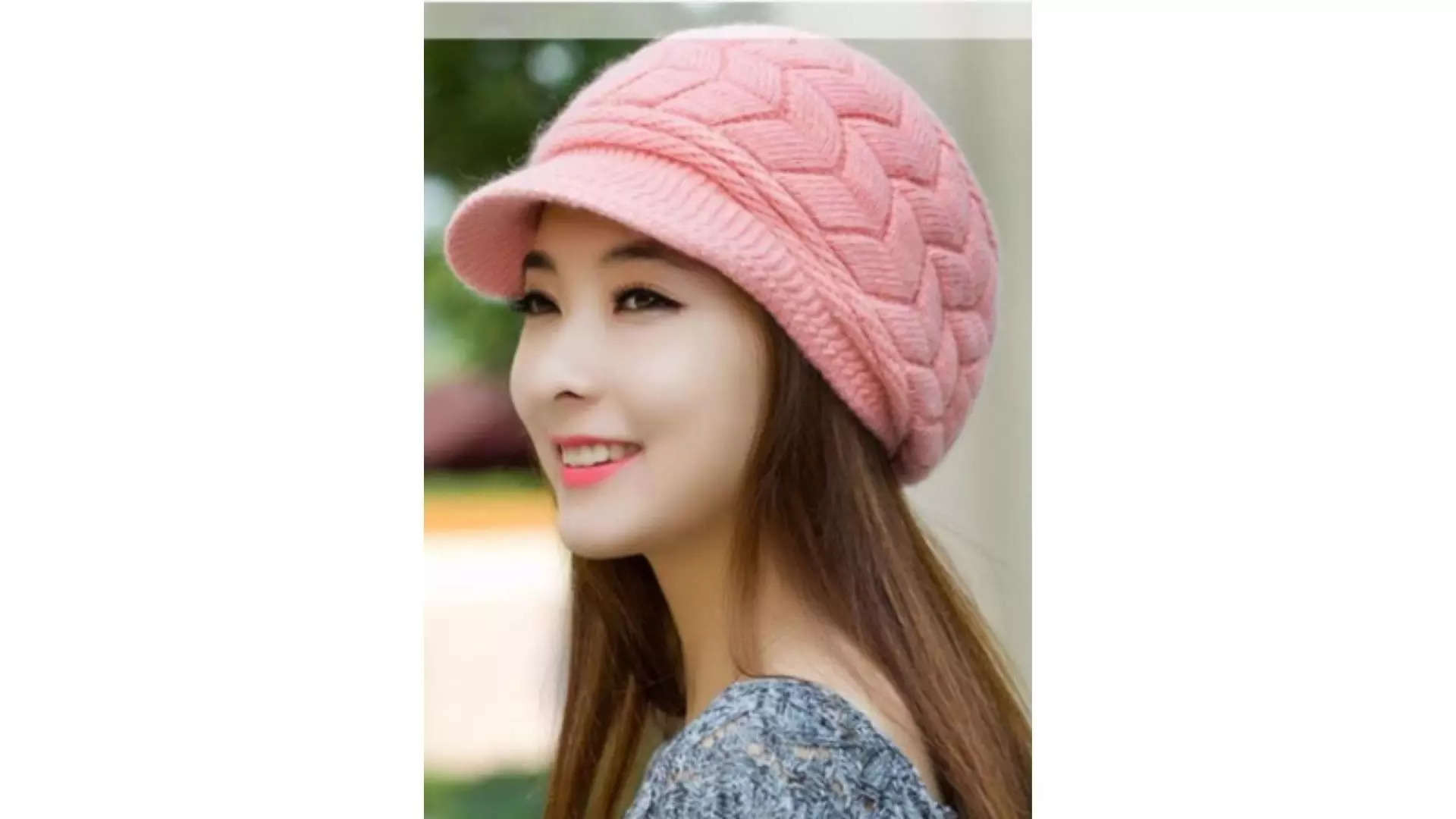 Alexvyan Women Self Design Winter Wind  Snow Proof Warm Soft Woollen Ascot Cap 