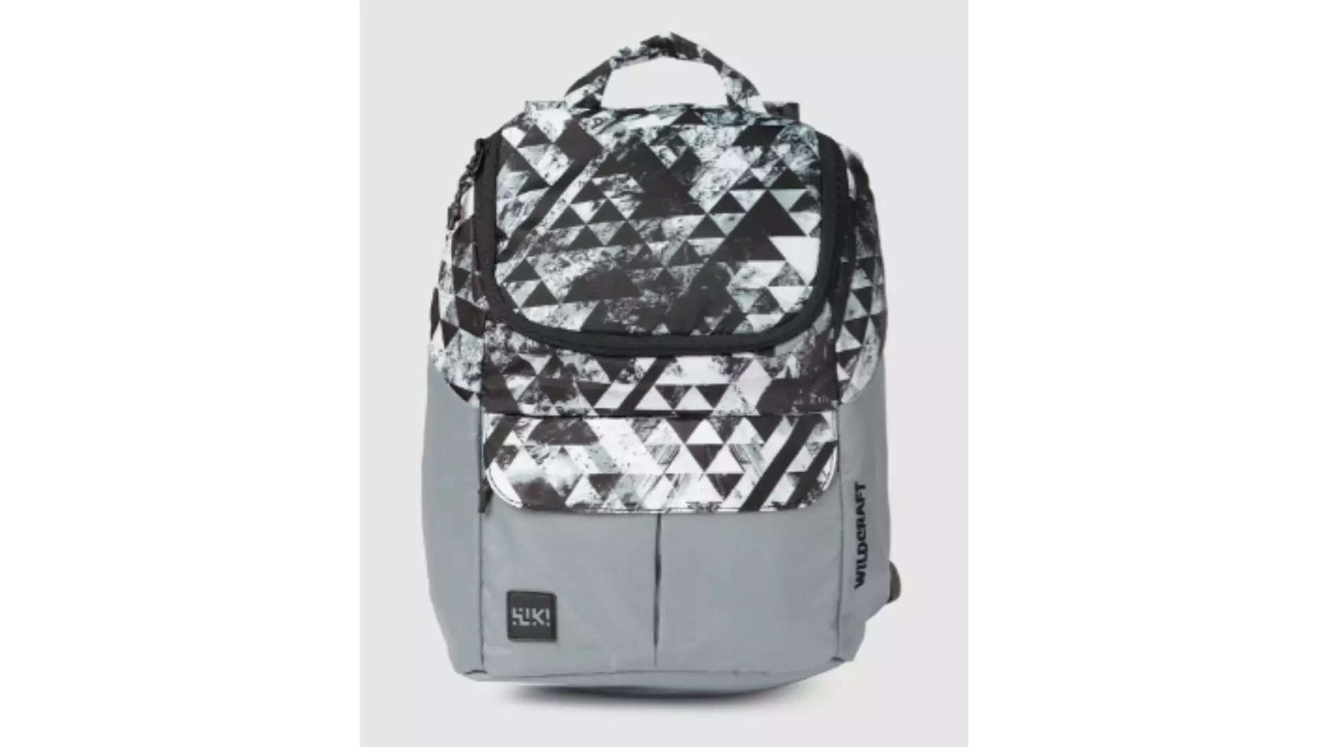  Wildcraft Women Black  White Graphic Backpack