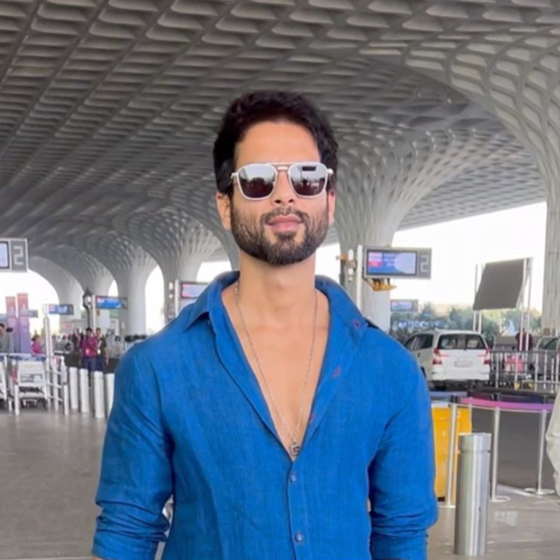 Shahid was spotted at the airport