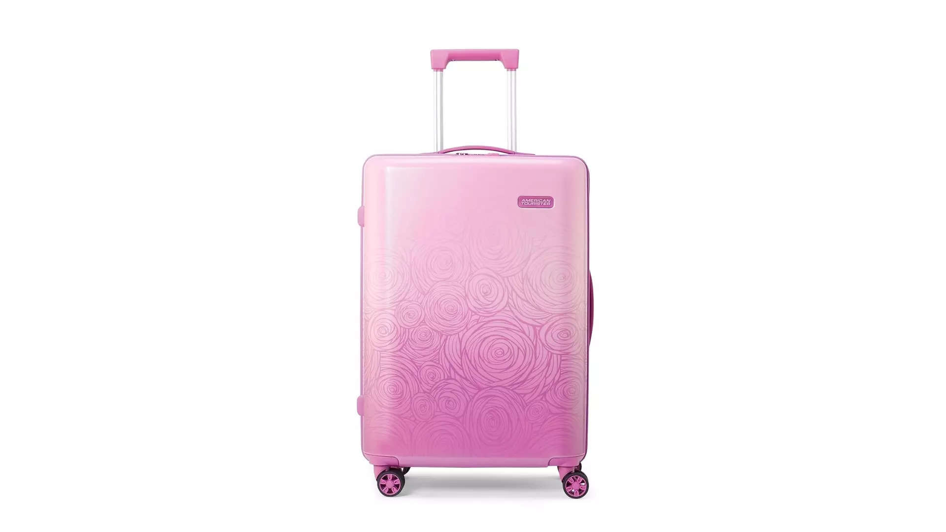 American Tourister Vicenza Spinner Pink Printed Trolley Bags