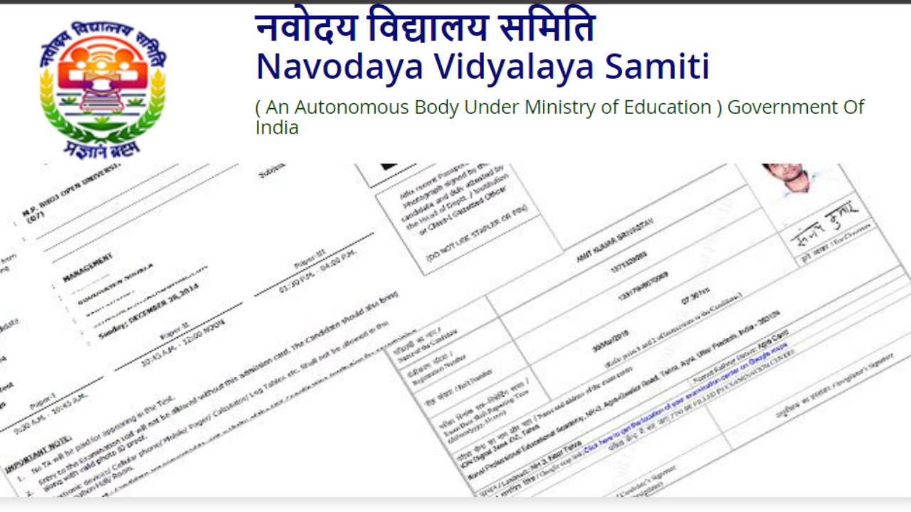 NVS 2022 Admit Card forPGT TGT released