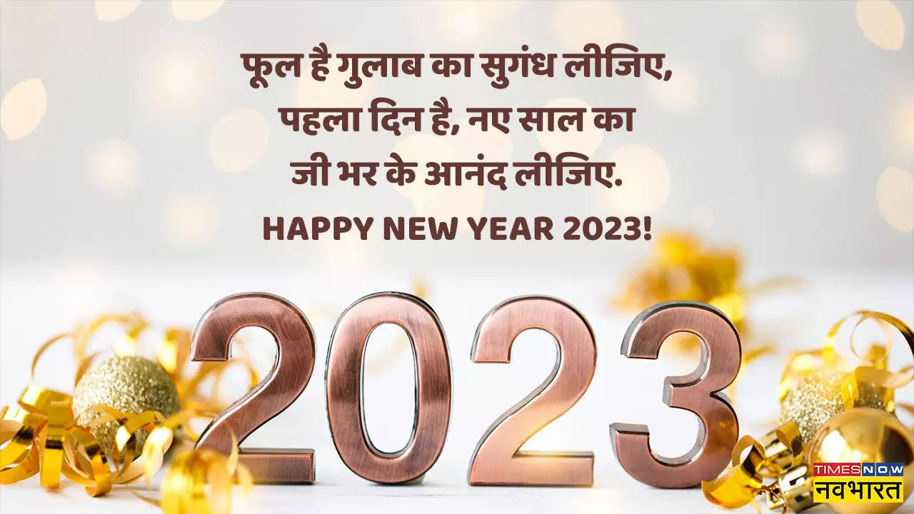 Happy New Year 2023 Wishes images, Hindi Shayari, quotes, status ...