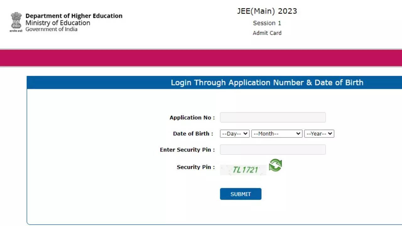 JEE Main Day 2 Admit Card 2023